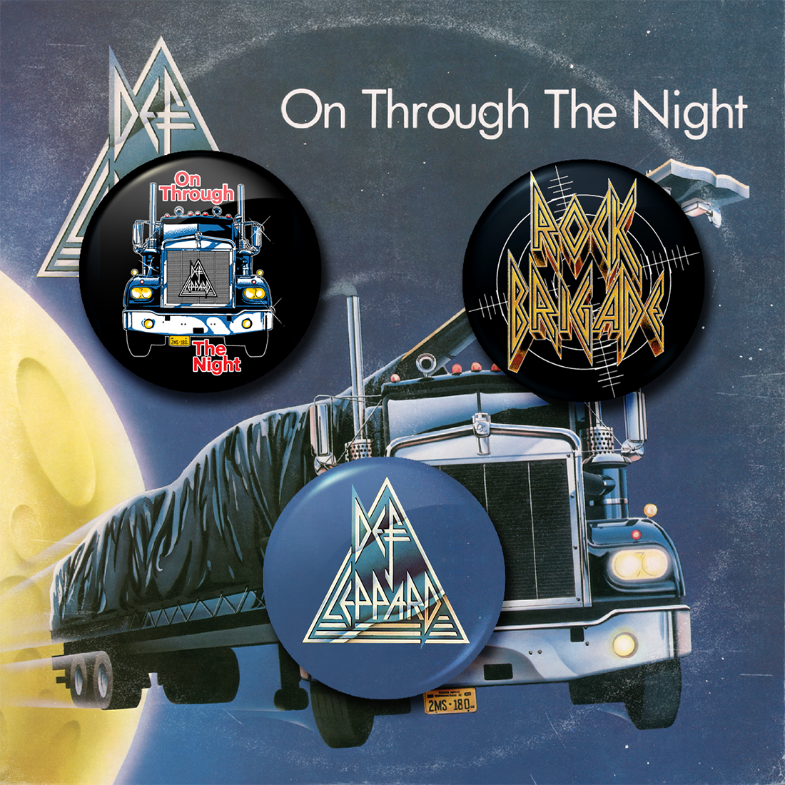 On Through The Night Button pack