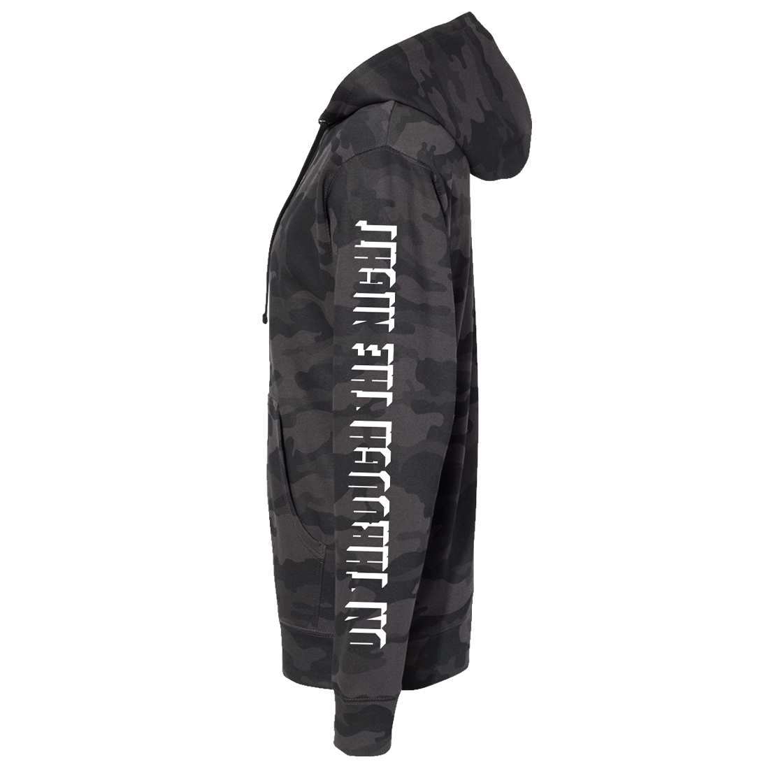 On Through The Night Camo Hoodie Side