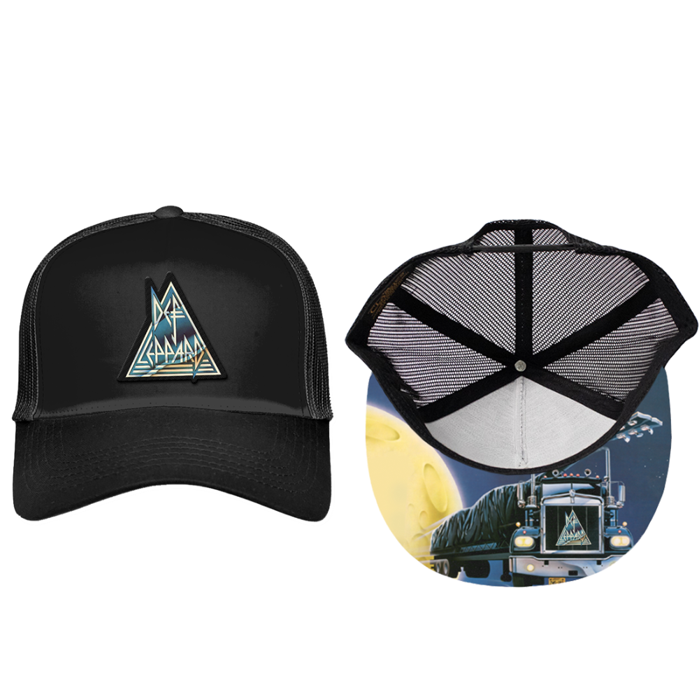 On Through The Night Trucker Hat Front + Interior