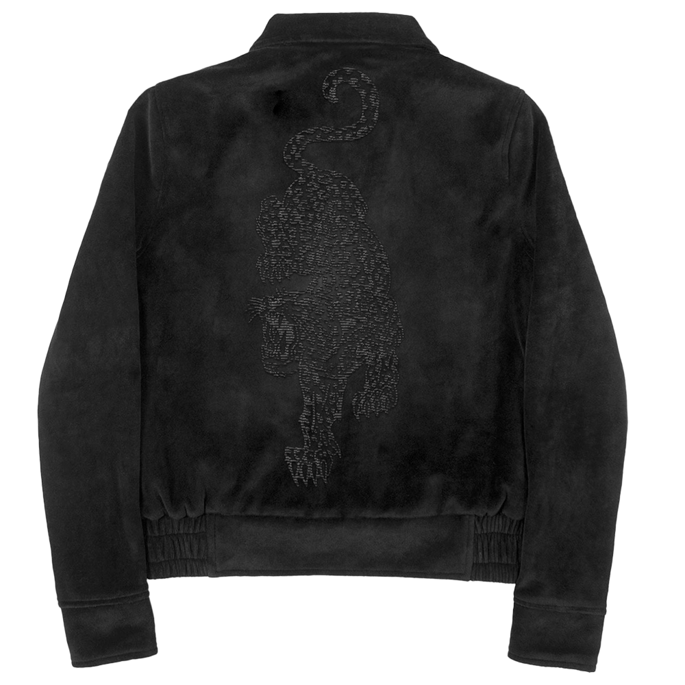 Leopard Velour Jacket Back