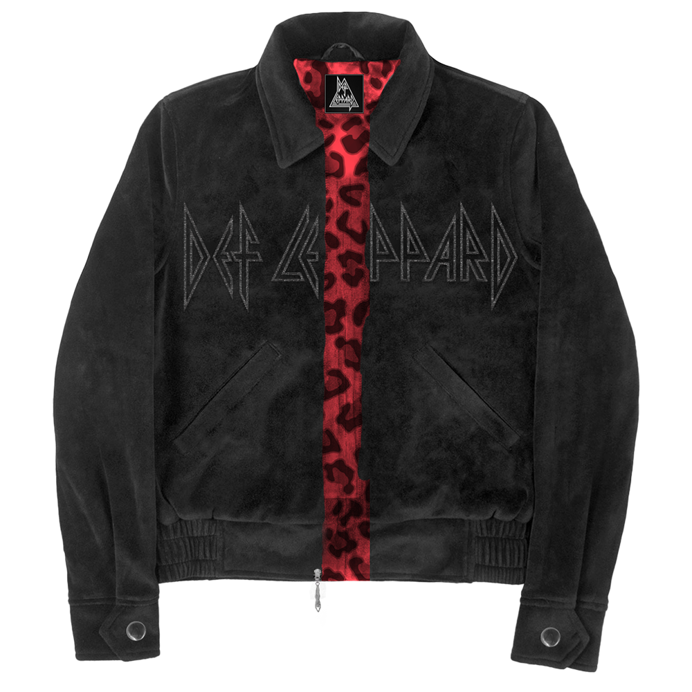 Leopard Velour Jacket Front