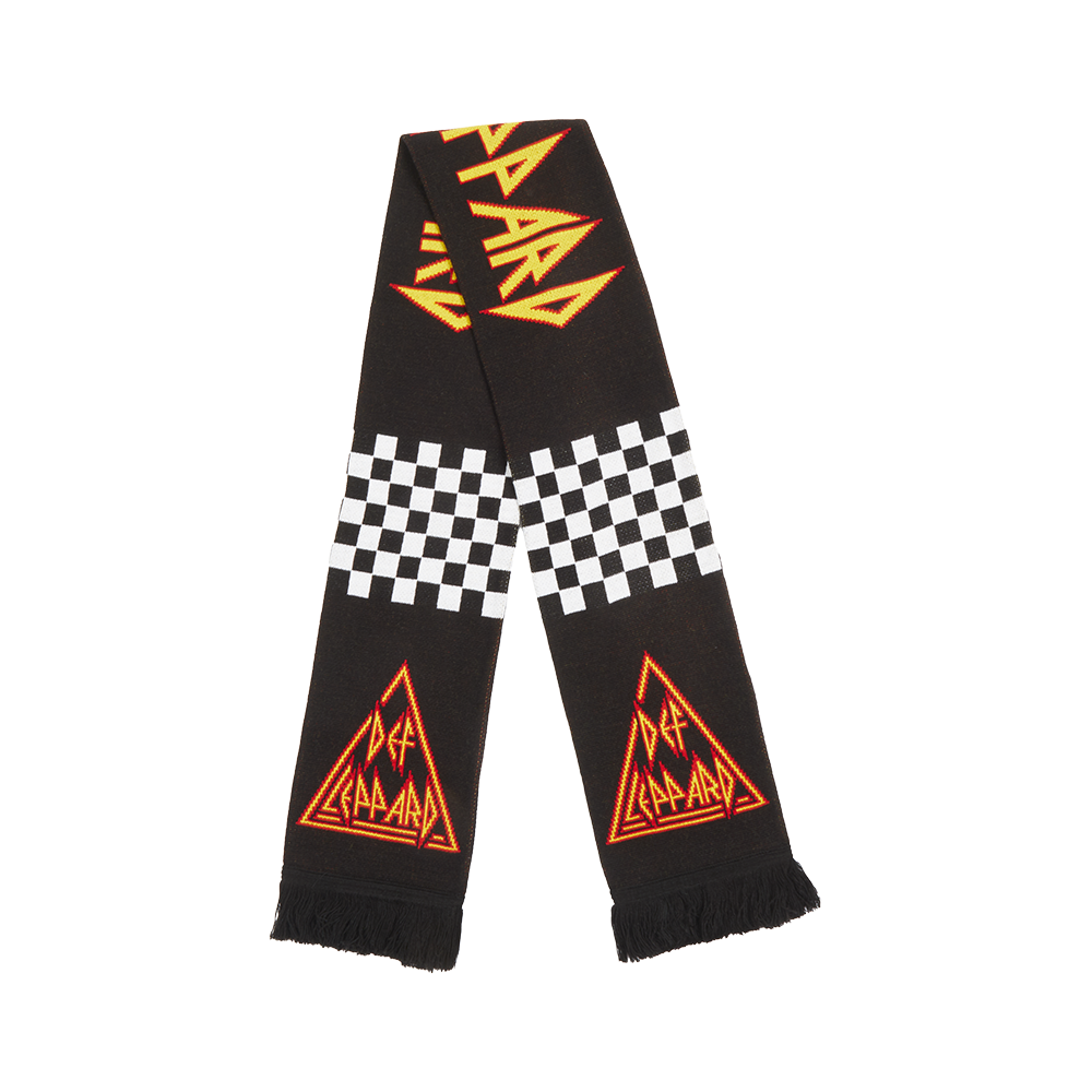 マフラー Check Logo Scarf Checkered Logo Scarf - Def Leppard Official Store