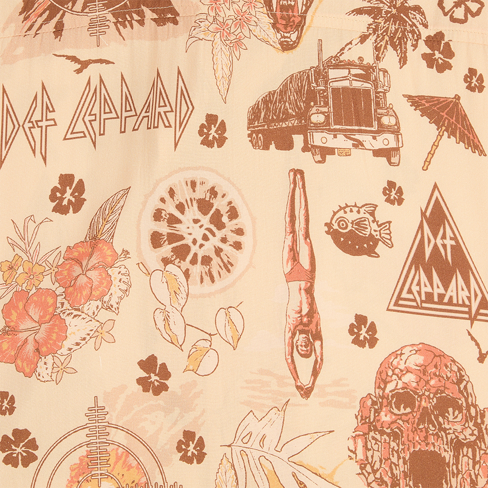 Fierce Button Up Shirt Print Detail