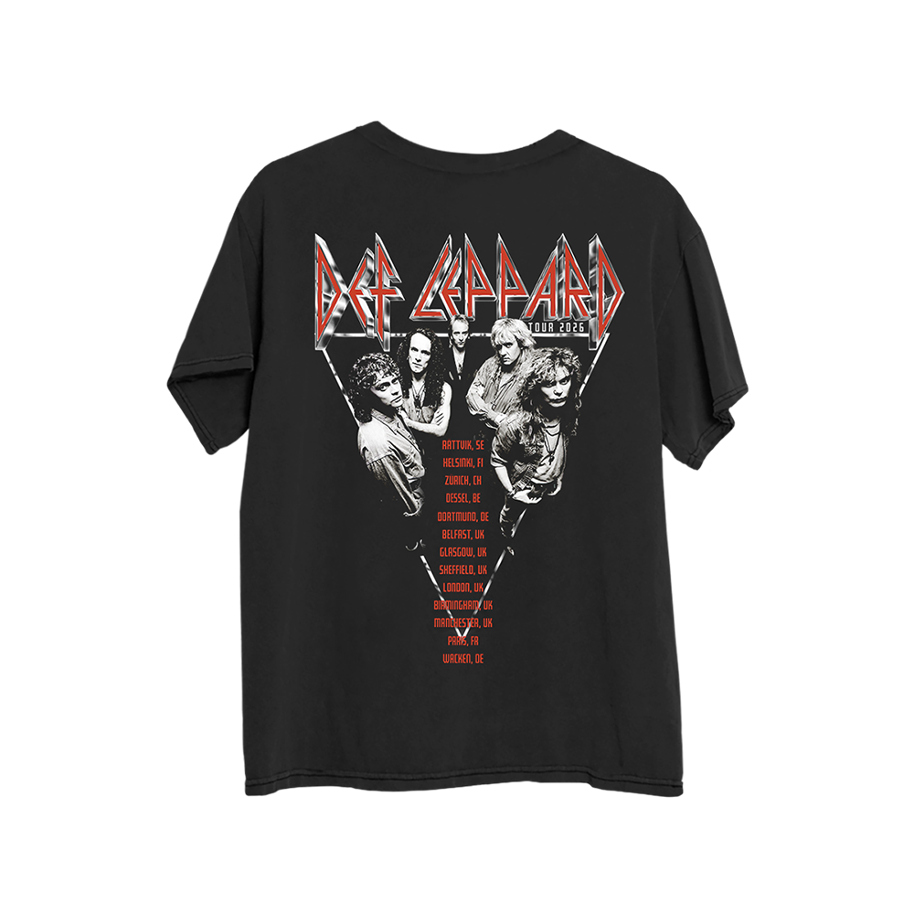 Chrome Logo Live 2026 Black T-Shirt Back