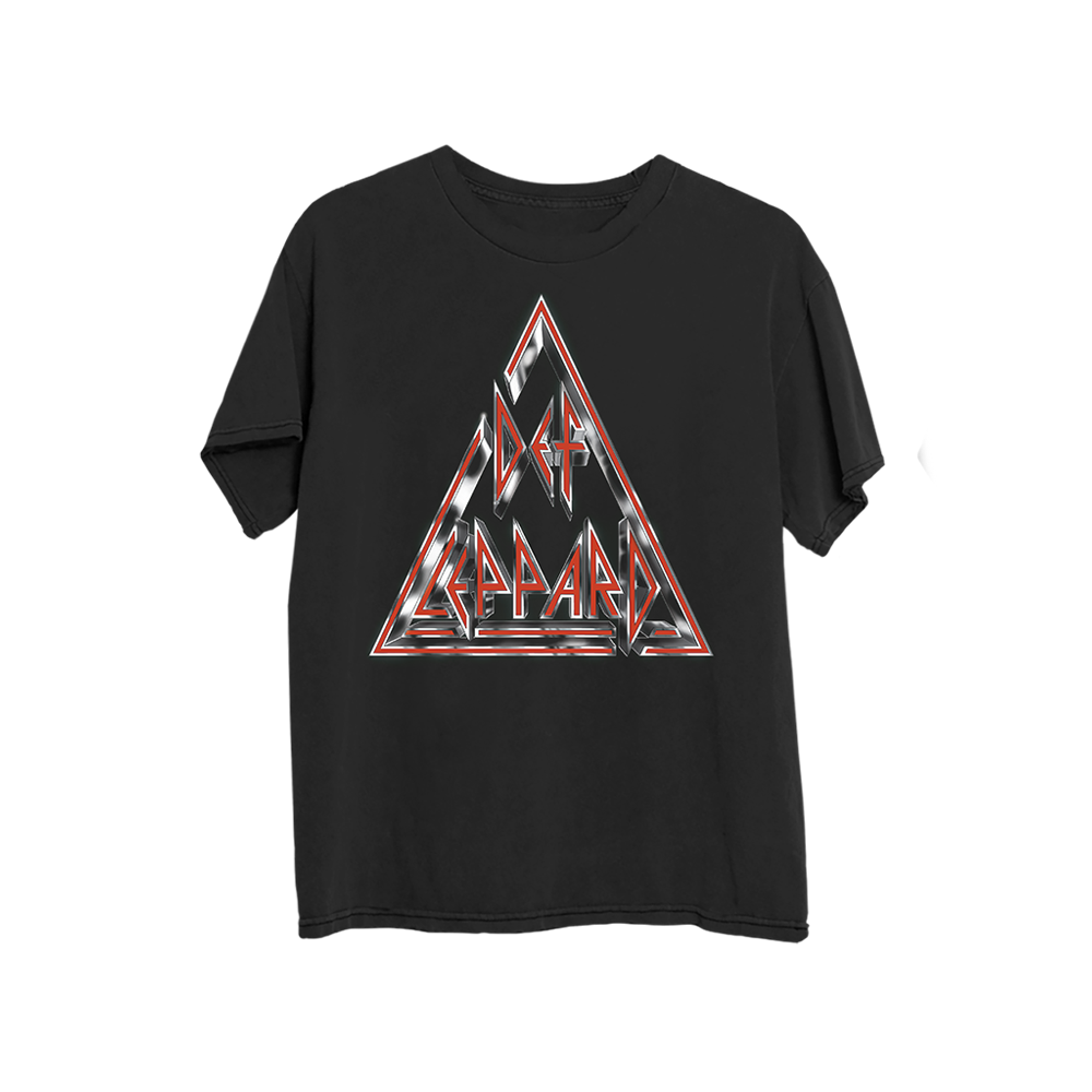 Chrome Logo Live 2026 Black T-Shirt Front