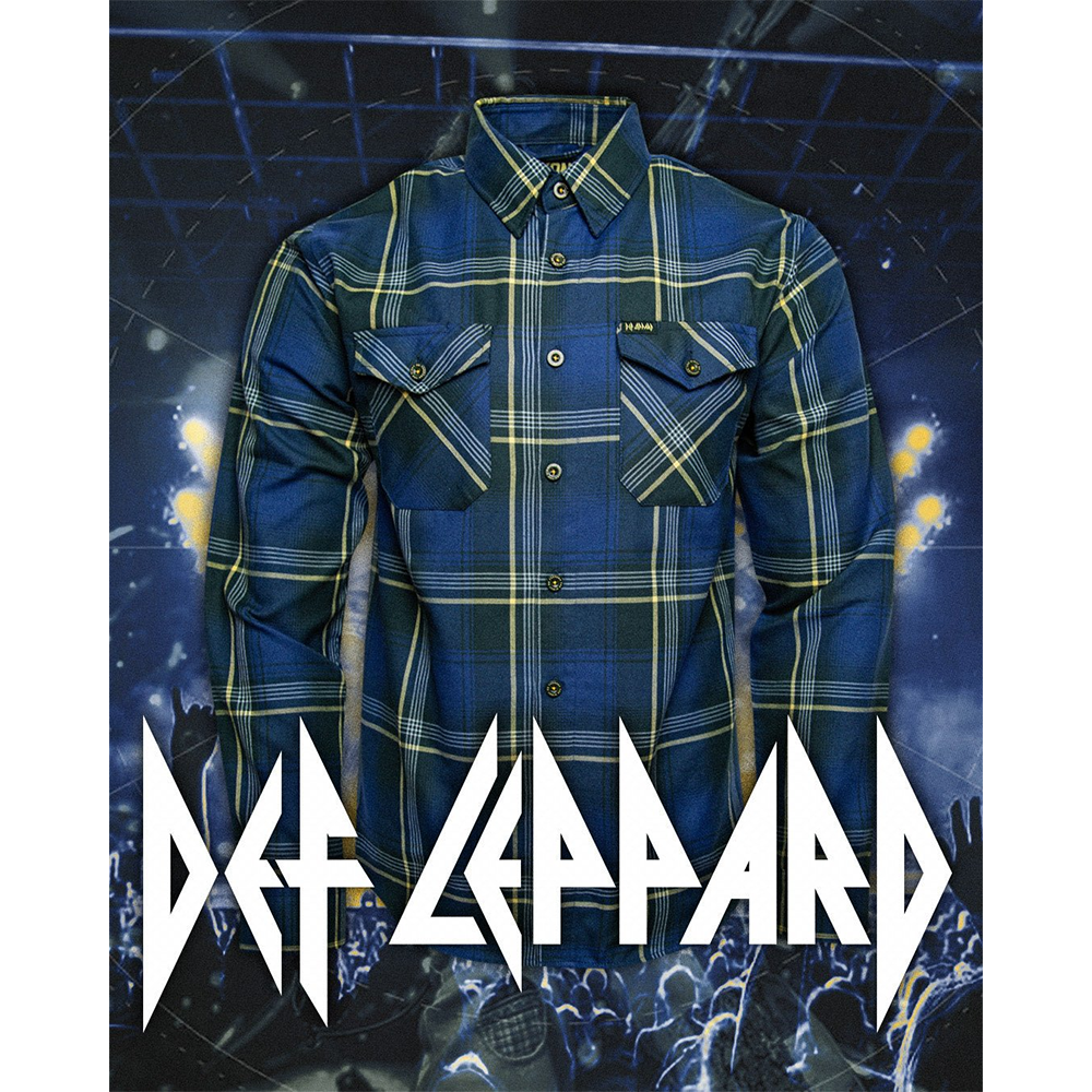 Def Leppard x Dixxon Adult Flannel Art