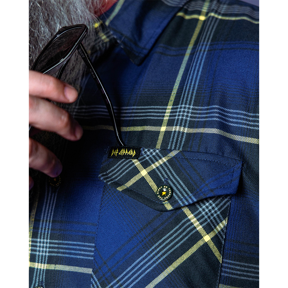 Def Leppard x Dixxon Adult Flannel Detail 2