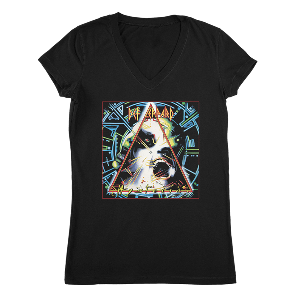 Hysteria T Shirt V Neck Def Leppard Official Store