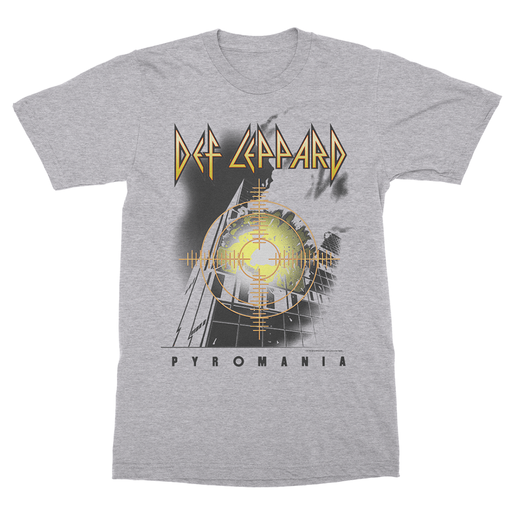 Def leppard pyromania t shirt sales