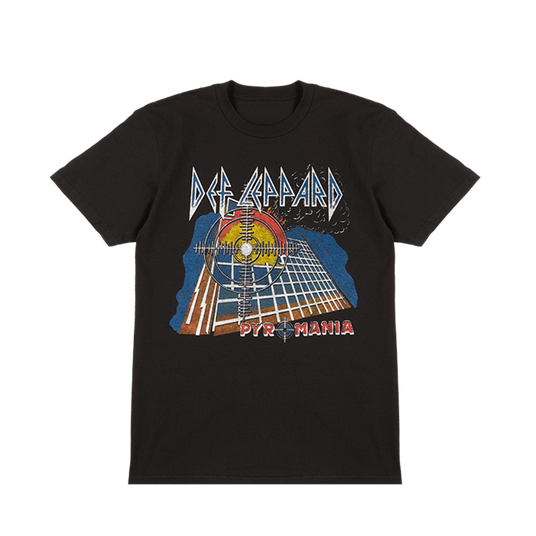 Pyromania Tracklist T-Shirt Front