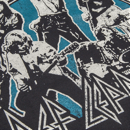 Official Def Leppard 'Glass Shatter' T-Shirt - Black, Licensed Band Merch